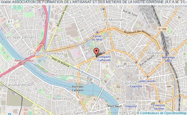 plan association Association De Formation De L'artisanat Et Des Metiers De La Haute-garonne (a.f.a.m. 31) Toulouse