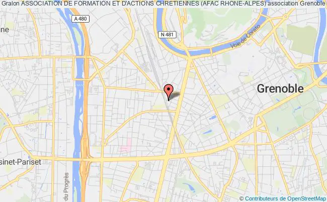plan association Association De Formation Et D'actions Chretiennes (afac Rhone-alpes) Grenoble