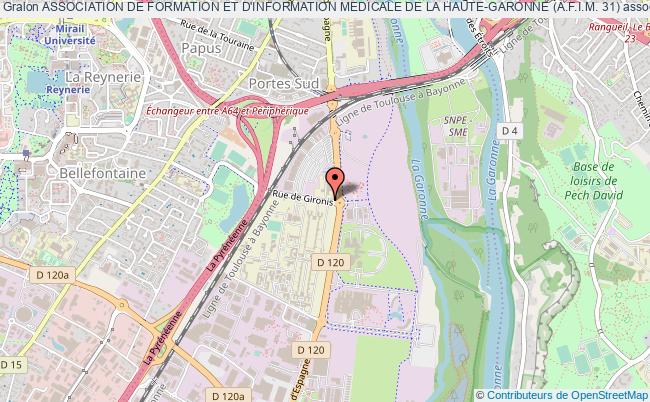 plan association Association De Formation Et D'information Medicale De La Haute-garonne (a.f.i.m. 31) Toulouse