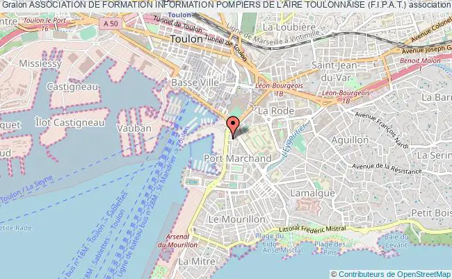 plan association Association De Formation Information Pompiers De L'aire Toulonnaise (f.i.p.a.t.) Toulon