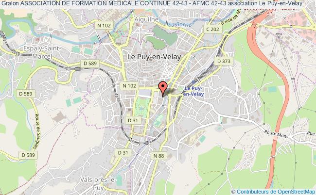plan association Association De Formation Medicale Continue 42-43 - Afmc 42-43 Le    Puy-en-Velay