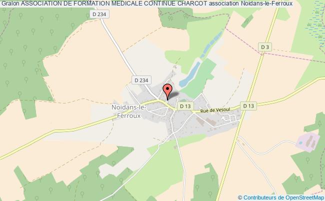 plan association Association De Formation Medicale Continue Charcot Noidans-le-Ferroux
