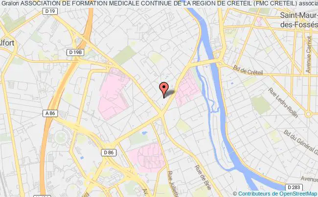 plan association Association De Formation Medicale Continue De La Region De Creteil (fmc Creteil) Créteil
