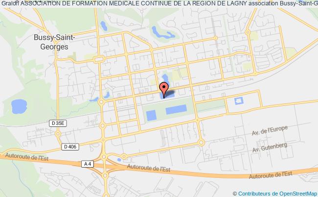 plan association Association De Formation Medicale Continue De La Region De Lagny Bussy-Saint-Georges