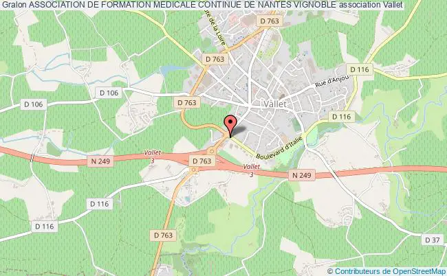 plan association Association De Formation Medicale Continue De Nantes Vignoble Vallet