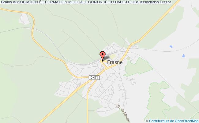 plan association Association De Formation Medicale Continue Du Haut-doubs Frasne