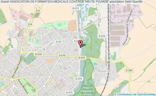 plan association Association De Formation Medicale Continue Haute Picarde Saint-Quentin