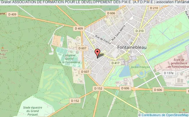 plan association Association De Formation Pour Le Developpement Des P.m.e. (a.f.d.p.m.e.) Fontainebleau