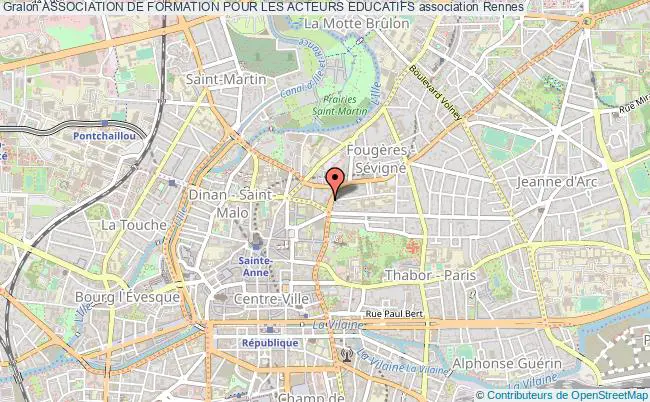 plan association Association De Formation Pour Les Acteurs Educatifs Rennes