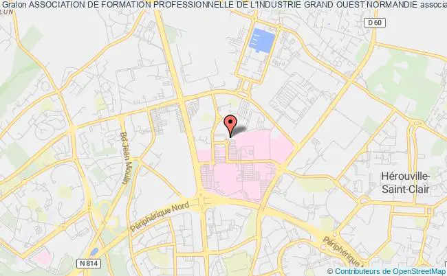 plan association Association De Formation Professionnelle De L'industrie Grand Ouest Normandie Caen