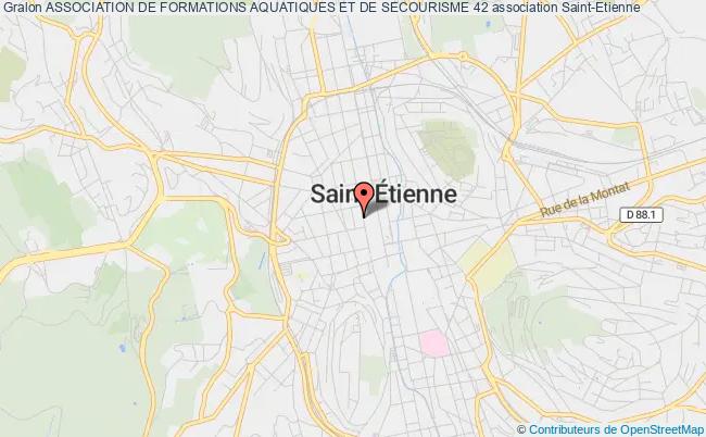 plan association Association De Formations Aquatiques Et De Secourisme 42 Saint-Étienne