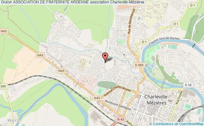 plan association Association De Fraternite Ardenne Charleville-Mézières
