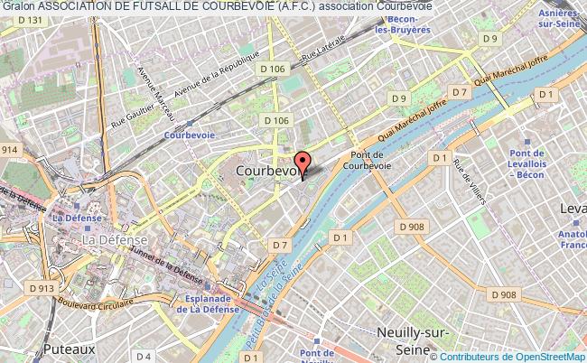 plan association Association De Futsall De Courbevoie (a.f.c.) Courbevoie