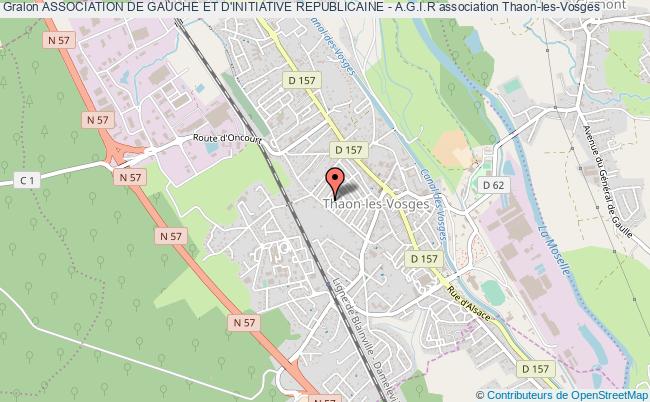 plan association Association De Gauche Et D'initiative Republicaine - A.g.i.r Thaon-les-Vosges