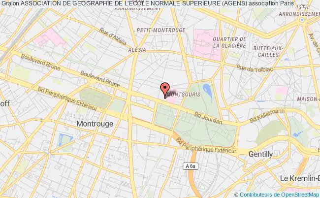 plan association Association De Geographie De L'ecole Normale Superieure (agens) Paris