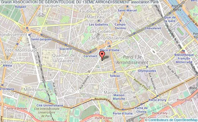 plan association Association De Gerontologie Du 13eme Arrondissement Paris