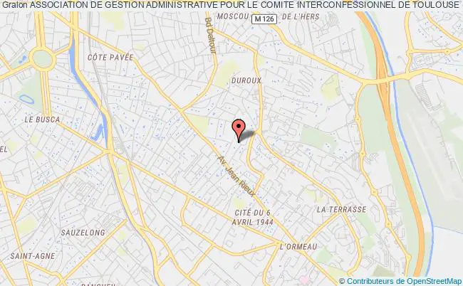 plan association Association De Gestion Administrative Pour Le Comite Interconfessionnel De Toulouse (agacit) Toulouse