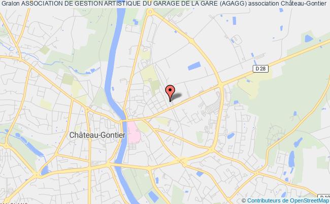 plan association Association De Gestion Artistique Du Garage De La Gare (agagg) Château-Gontier-sur-Mayenne
