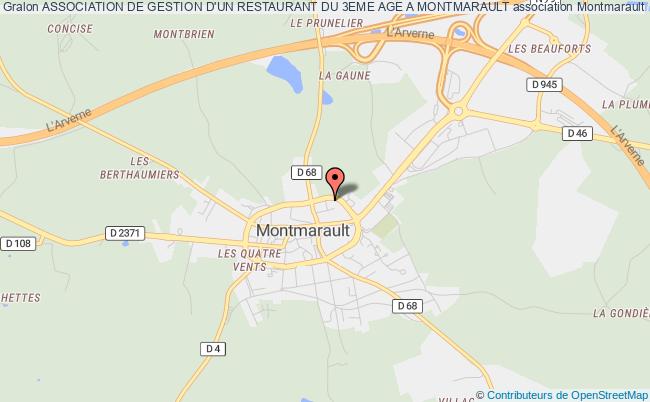 plan association Association De Gestion D'un Restaurant Du 3eme Age A Montmarault Montmarault