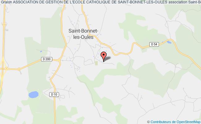 ASSOCIATION DE GESTION DE L'ECOLE CATHOLIQUE DE SAINT-BONNET-LES-OULES