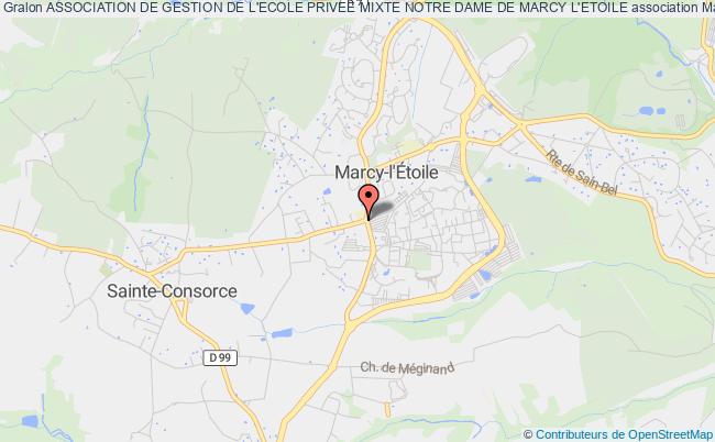plan association Association De Gestion De L'ecole Privee Mixte Notre Dame De Marcy L'etoile Marcy-l'Étoile