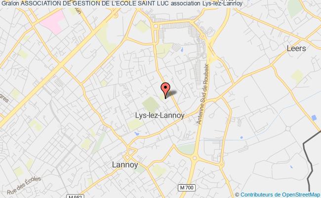 plan association Association De Gestion De L'ecole Saint Luc Lys-lez-Lannoy