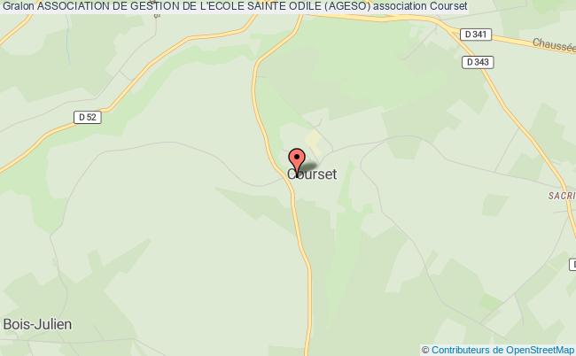 plan association Association De Gestion De L'ecole Sainte Odile (ageso) Courset