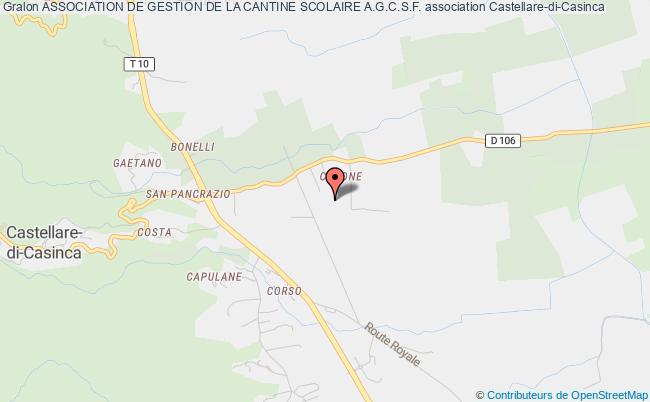 plan association Association De Gestion De La Cantine Scolaire A.g.c.s.f. Castellare-di-Casinca