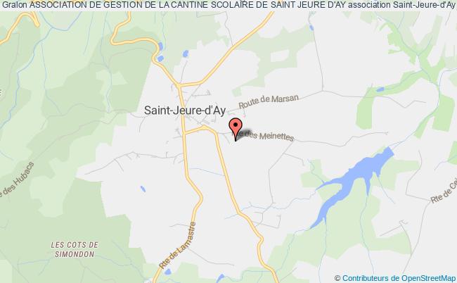 plan association Association De Gestion De La Cantine Scolaire De Saint Jeure D'ay Saint-Jeure-d'Ay