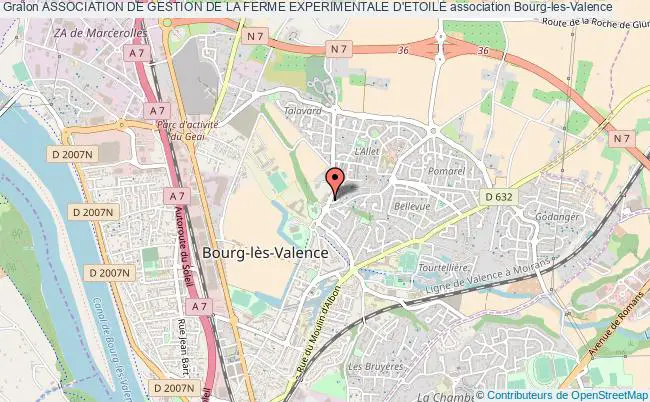plan association Association De Gestion De La Ferme Experimentale D'etoile Bourg-lès-Valence