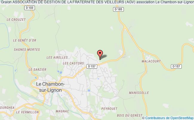plan association Association De Gestion De La Fraternite Des Veilleurs (agv) Chambon-sur-Lignon
