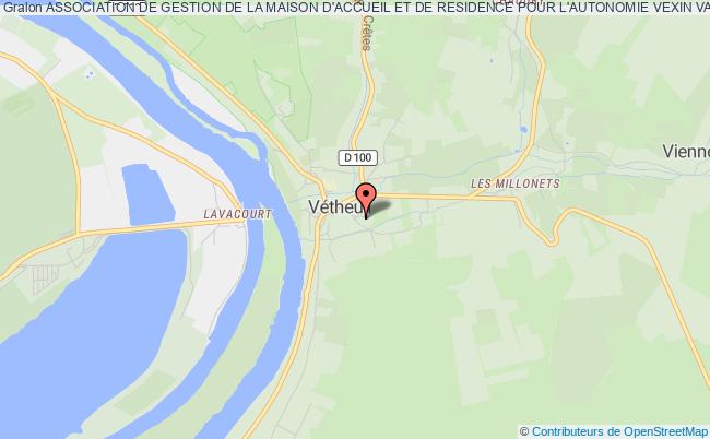 plan association Association De Gestion De La Maison D'accueil Et De Residence Pour L'autonomie Vexin Val De Seine Vétheuil
