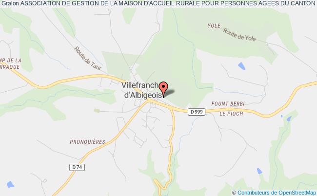 ASSOCIATION DE GESTION DE LA MAISON D'ACCUEIL RURALE POUR PERSONNES AGEES DU CANTON DE VILLEFRANCHE D'ALBI