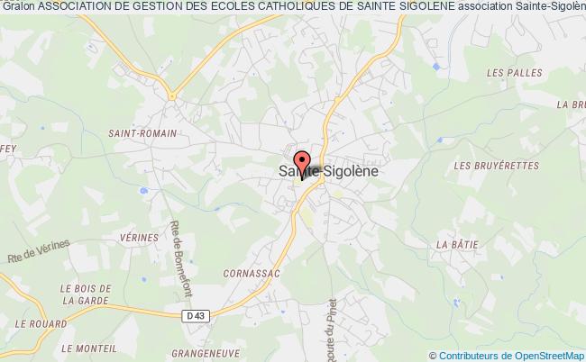 plan association Association De Gestion Des Ecoles Catholiques De Sainte Sigolene Sainte-Sigolène