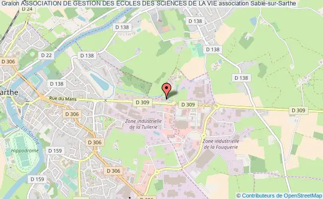 plan association Association De Gestion Des Ecoles Des Sciences De La Vie Sablé-sur-Sarthe
