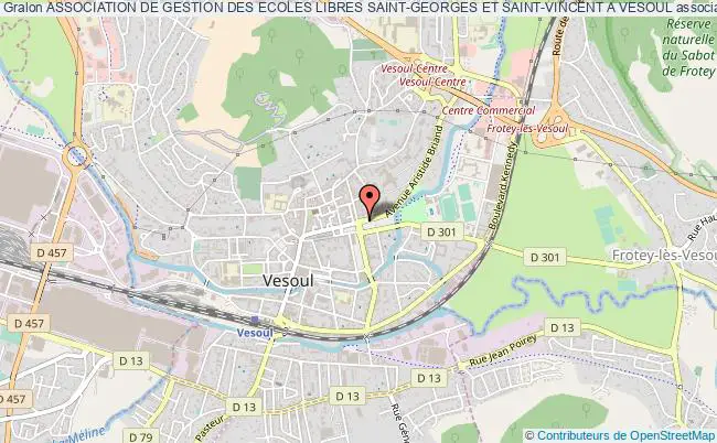 plan association Association De Gestion Des Ecoles Libres Saint-georges Et Saint-vincent A Vesoul Vesoul