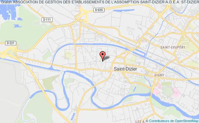 plan association Association De Gestion Des Etablissements De L'assomption Saint-dizier-a.g.e.a. St-dizier Saint-Dizier
