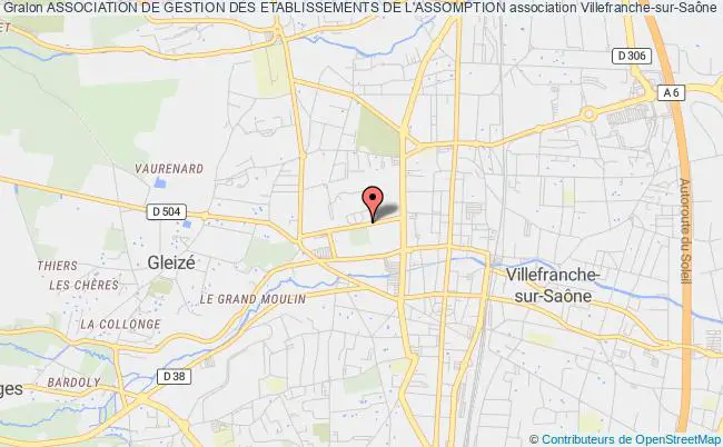 plan association Association De Gestion Des Etablissements De L'assomption Villefranche-sur-Saône