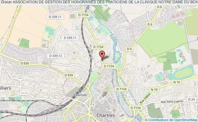 plan association Association De Gestion Des Honoraires Des Praticiens De La Clinique Notre Dame Du Bon Secours Chartres