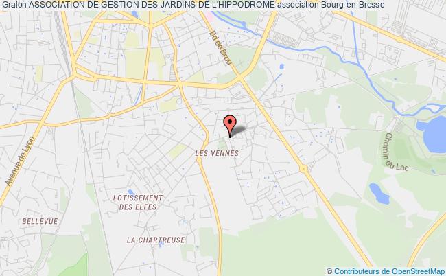 plan association Association De Gestion Des Jardins De L'hippodrome Bourg-en-Bresse