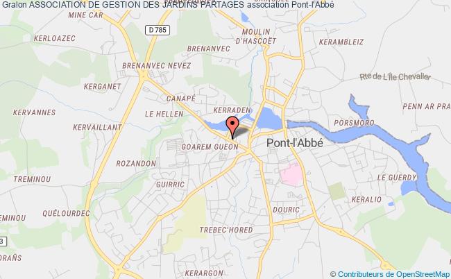 plan association Association De Gestion Des Jardins Partages Pont-l'Abbé