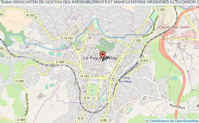 plan association Association De Gestion Des Rassemblements Et Manifestations Organises A L'occasion Du Jubile 2016 Du Puy-en-velay Puy-en-Velay