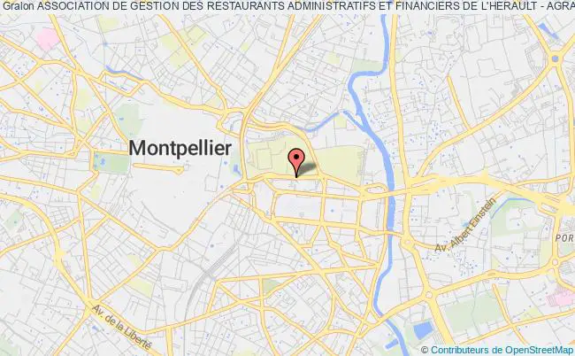 plan association Association De Gestion Des Restaurants Administratifs Et Financiers De L'herault - Agra 34 Montpellier Cedex 2