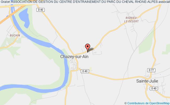 plan association Association De Gestion Du Centre D'entrainement Du Parc Du Cheval Rhone-alpes Chazey-sur-Ain
