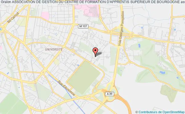 plan association Association De Gestion Du Centre De Formation D'apprentis Superieur De Bourgogne Dijon