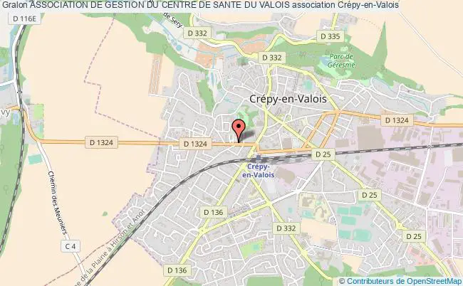 plan association Association De Gestion Du Centre De Sante Du Valois Crépy-en-Valois
