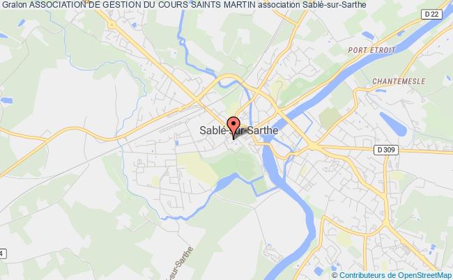 plan association Association De Gestion Du Cours Saints Martin Sablé-sur-Sarthe