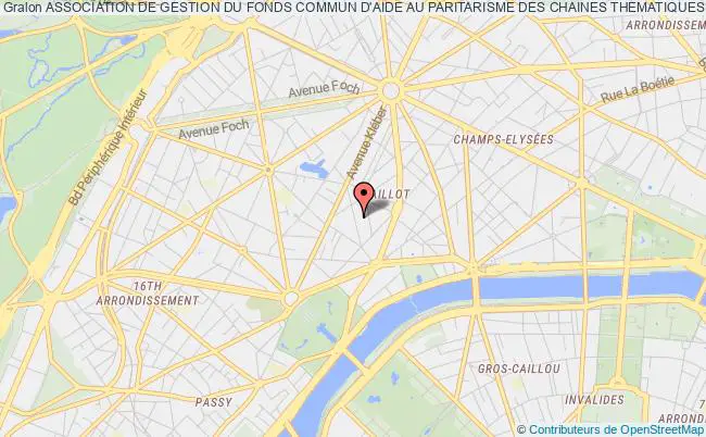 plan association Association De Gestion Du Fonds Commun D'aide Au Paritarisme Des Chaines Thematiques Paris
