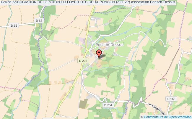 plan association Association De Gestion Du Foyer Des Deux Ponson (agf2p) Ponson-Dessus