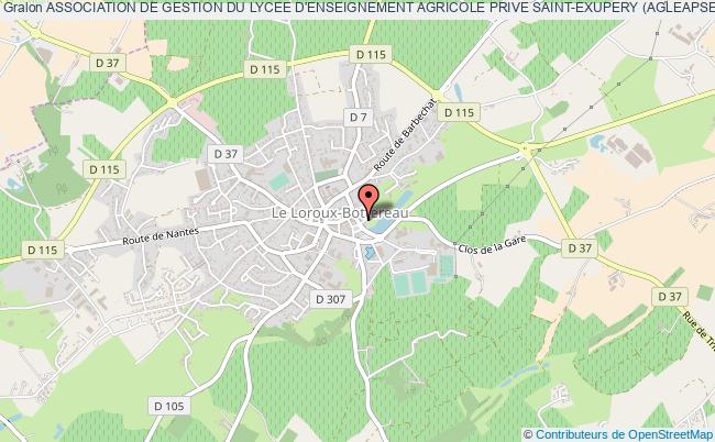 plan association Association De Gestion Du Lycee D'enseignement Agricole Prive Saint-exupery (agleapse) Le    Loroux-Bottereau
